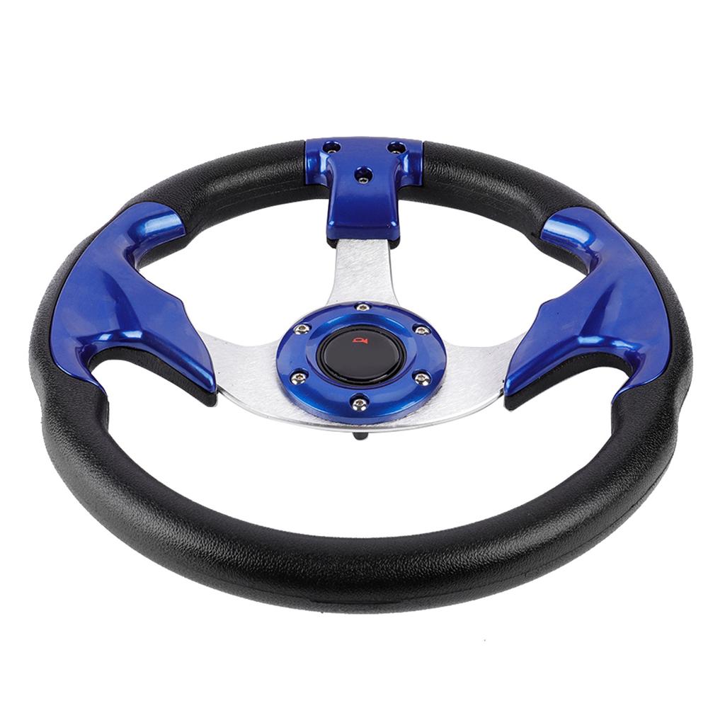 Универсальный руль для автомобиля, гоночный, дрифтовый, из искусственной кожи, 13 дюймов (320 мм), синий.