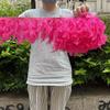 2Meters Natural Turkey Feathers Trims 4-6 Inch Height Fringe for Wedding Dress Clothing DIY Feather Ribbon Sewing Crafts