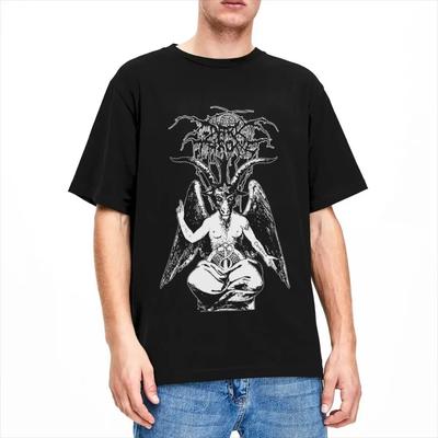 Darkthrone Band Death Metal Accessories Футболка для мужчин и женщин Винтажная футболка из чистого хлопка с круглым вырезом и коротким рукавом Одежда больших размеров