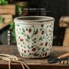 Vase Vintage Ceramic Desktop DecorationOutdoor Garden Special Flower Pot Home Indoor Breathable Creative PastoralStyle HighSense