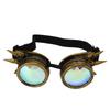 Halloween Kaleidoscope Rave Goggles Rainbow Crystal Lenses Adjustable Trippy Psychedelic Steampunk