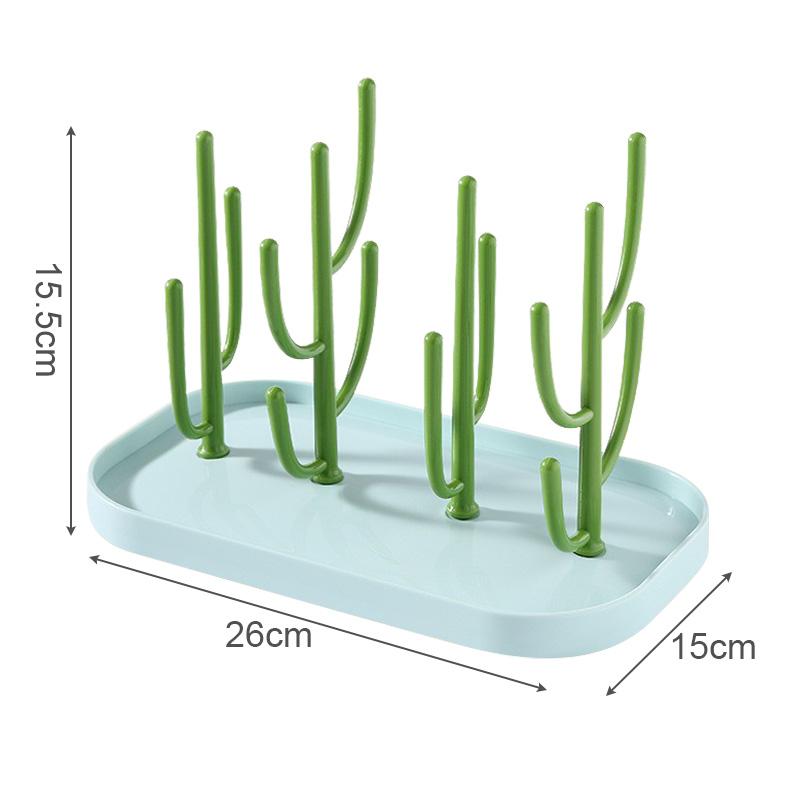 1pc Baby Bottle Drying Rack Tree-shaped Dust-proof Milk Bottle Holder Plastic Cup Drying Dispenser Nipple Storage Rack