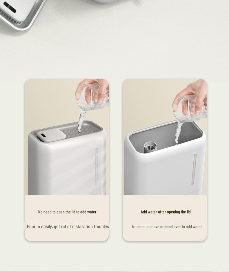 Умный тихий увлажнитель: Большая емкость, Ароматерапия, Очиститель воздуха, Спальня, Постоянная влажность, Высокая производительность тумана