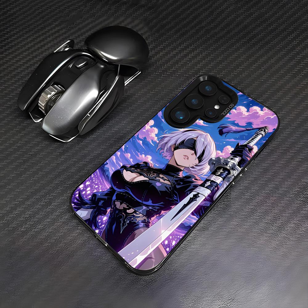 Чехол для телефона N-NieR Automata 2B для Samsung A25 A33 5G A54 A36 A35 A56 A52 A14 Ударопрочный Цветной Чехол