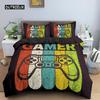 Комплект постельного белья Game Soft Duvet Cover Set Comfoter Bedding Quilt Cover with Pillow Case Set Kids Polyester Bedding Set Queen King Size