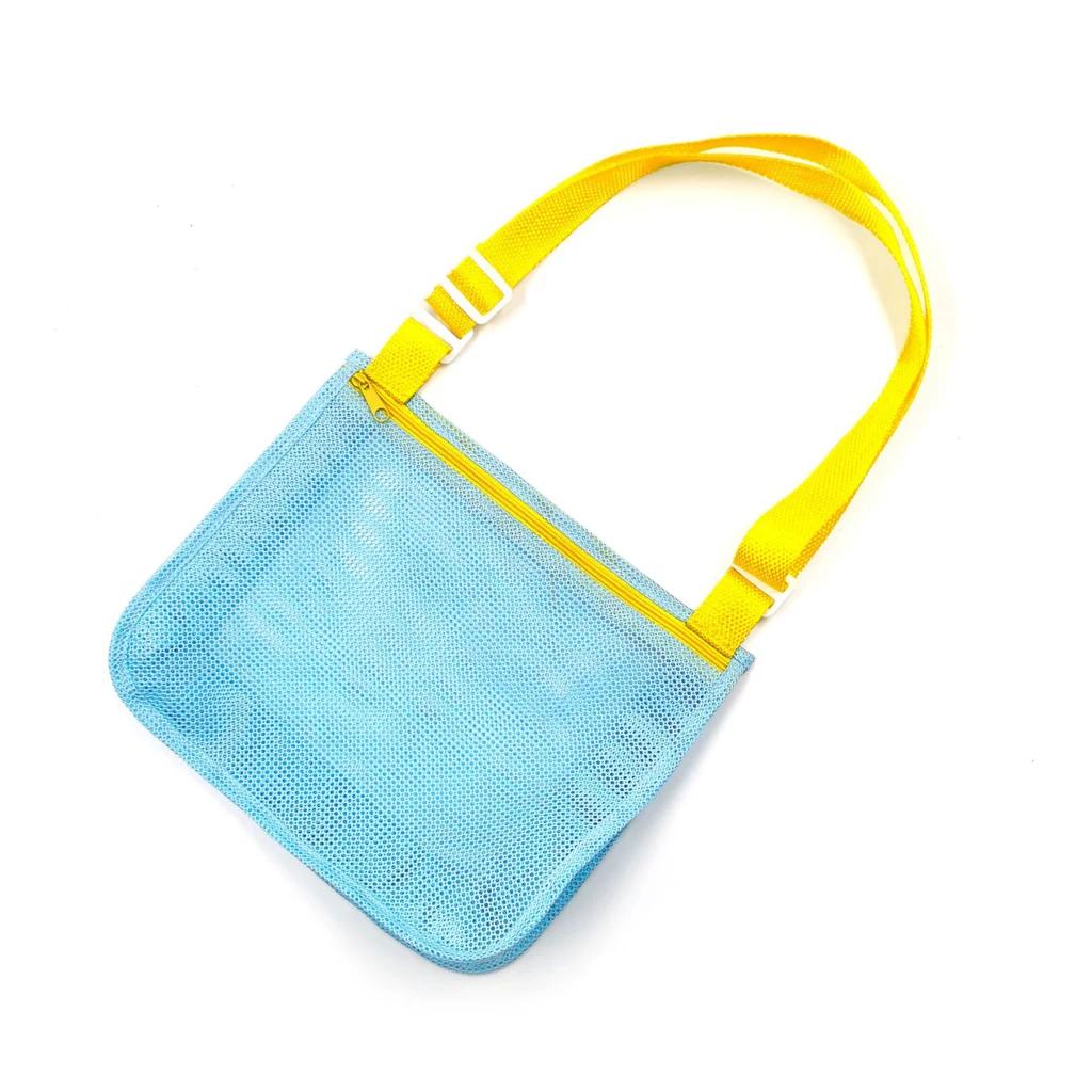 Outdoor Beach Mesh Bag Childen Sand Away Foldable Protable Baby Beach Toys Clothes Bags Kids Toys Storage Sundries Organizers