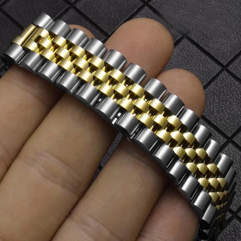 Браслет для часов 20 мм 21 мм Спортивный Для Rolex DATEJUST DAY-DATE OYSTERPERTUAL DATE Стальной ремешок Мужские и женские ремешки для часов