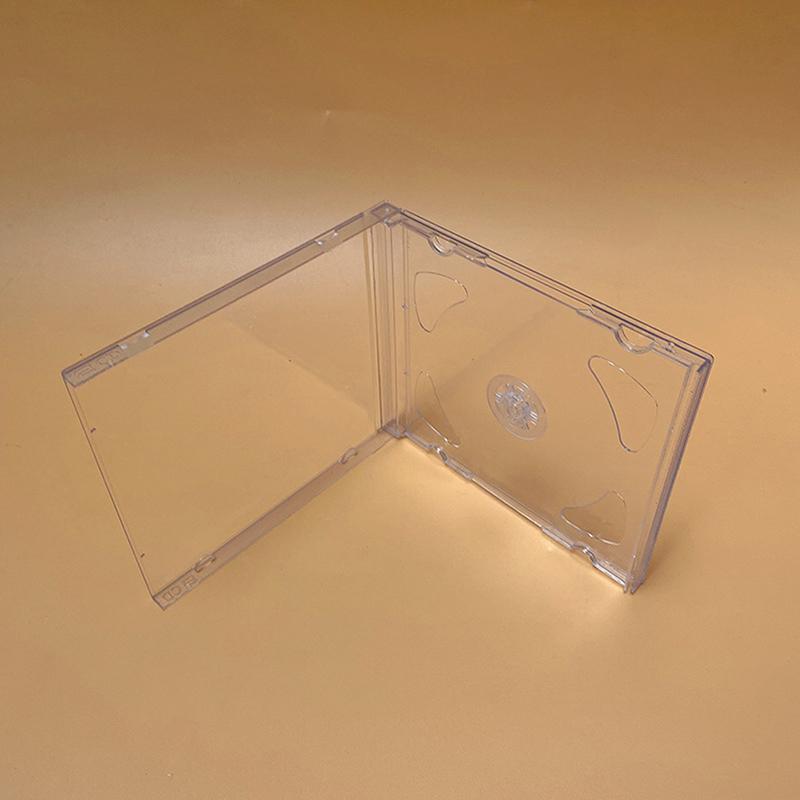 Пустой футляр для компакт-диска, пластиковый молочно-прозрачный футляр для компакт-дисков, емкость для 2 дисков