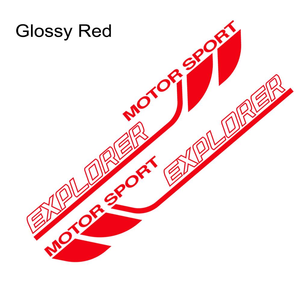 Для Ford Explorer 2 шт. гоночный автомобиль стильные боковые наклейки на дверь авто виниловая пленка наклейка тюнинг