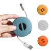 Круглый провод Кабель USB Зарядка Менеджмент Держатель кабеля Зажимы для кабеля Органайзер для намотки кабеля