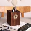 Multiple Use Wooden Pen Holder Black Walnut Pen Container Desk Organizer Wooden Pencil Box  Office