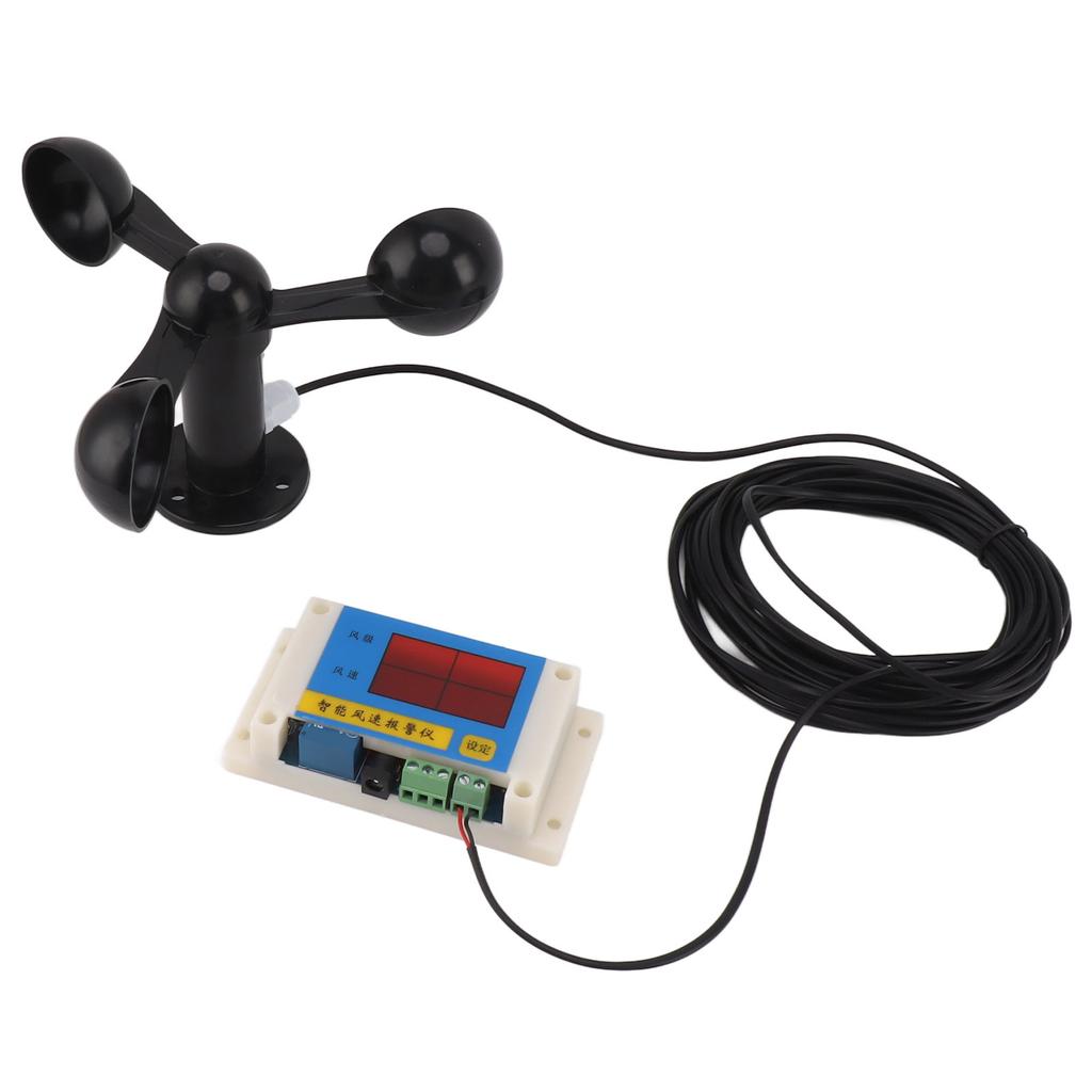 3 Fan Blades Tower Crane Anemometer 3 Blades USB 5V High Accuracy 2?12 Lever Wind Speed Alarm