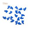 20Pcs Soft Plastic Colorful Cat Nail Caps Paw Claw Protector Cover with Glue