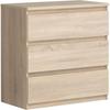 Комод CHELSEA 3 Drawers - Цвет дуба - Ш 77,2 x Г 42 x В 79,9 см