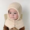 Autumn And Winter Solid Color Warm Ear Protection Baby Hat Solid Color Windproof Children'S Wool Knitted Hat