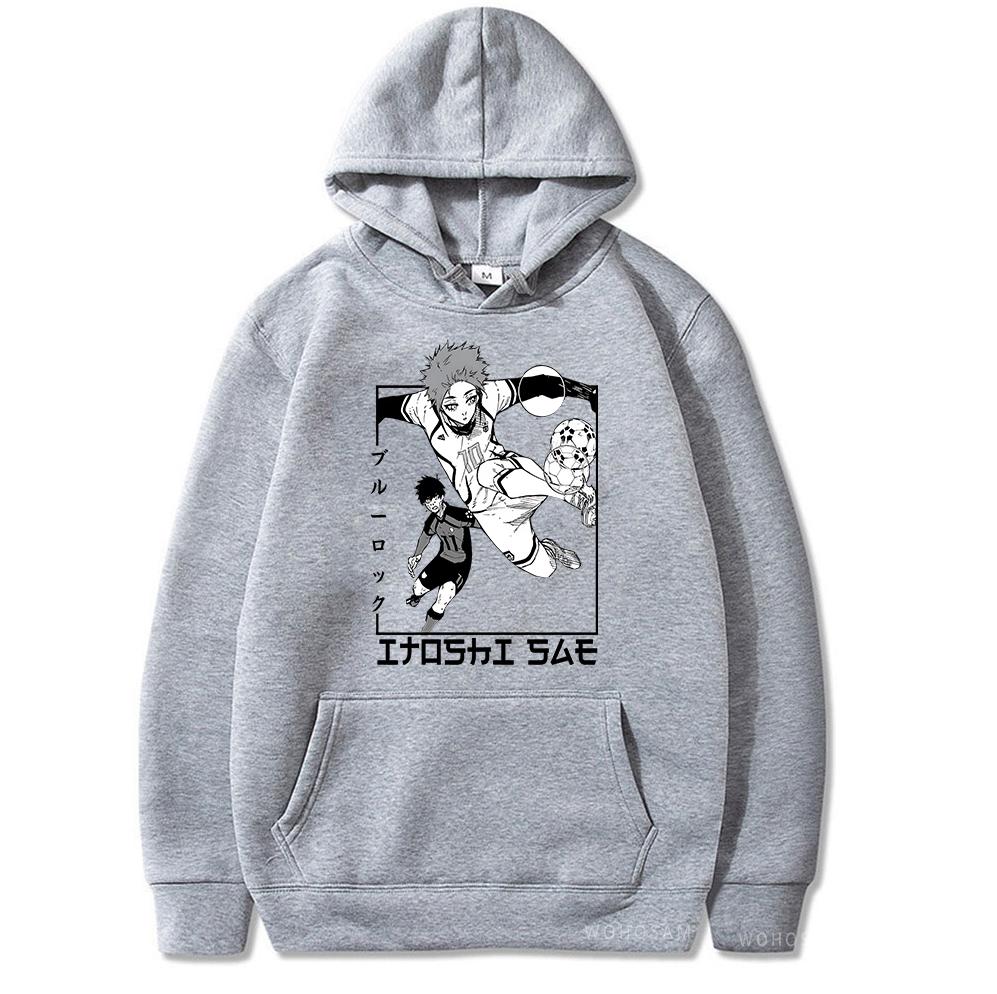 New Manga BLUE LOCK Itoshi Sae Hoodies Anime Men Women Casual Loose Street Hoody Autumn Winter Long Sleeves Hooded Sweatshirt