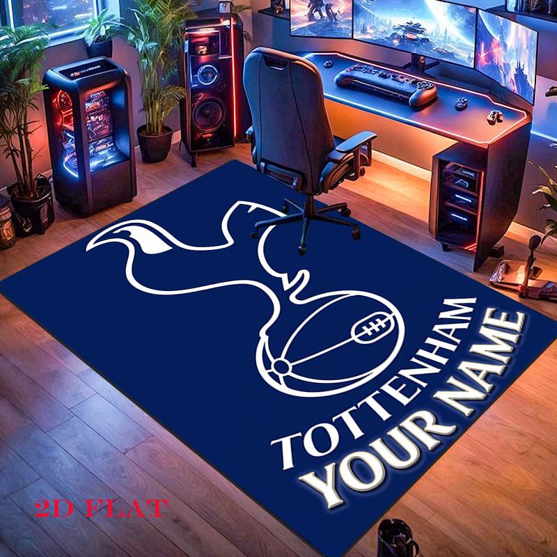 Ковер Tottenham Hotspur для гостиной, спальни, дома, украшение дивана, нескользящий коврик для игр детей