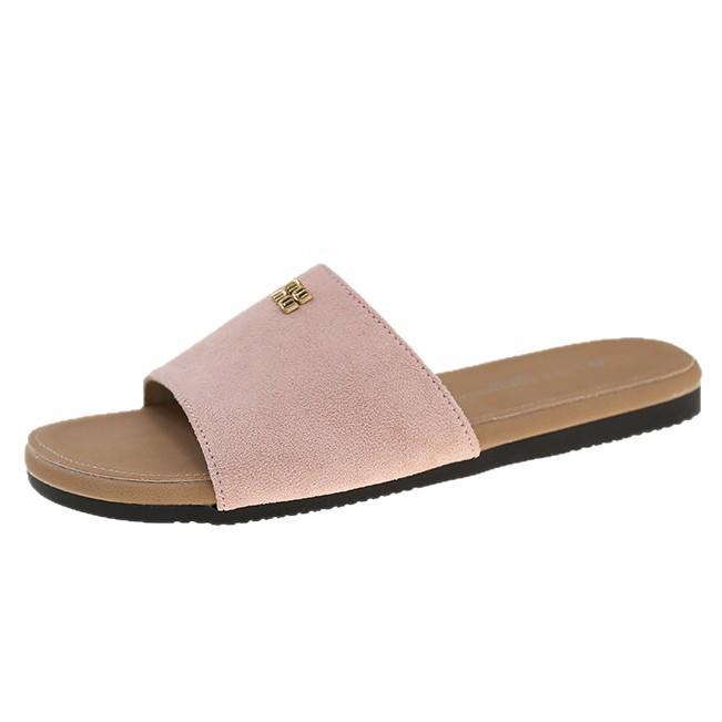 Французские шлепанцы на плоской подошве в стиле Сяосянфэн, женские, летние 2025, новые, повседневные, универсальные, для пляжа, шлепанцы-шлепки