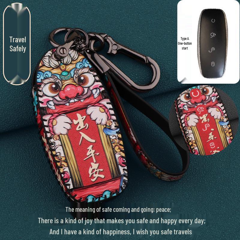 2022 Denza D9 Key Case: Unisex Trendy Protective Shell & Buckle