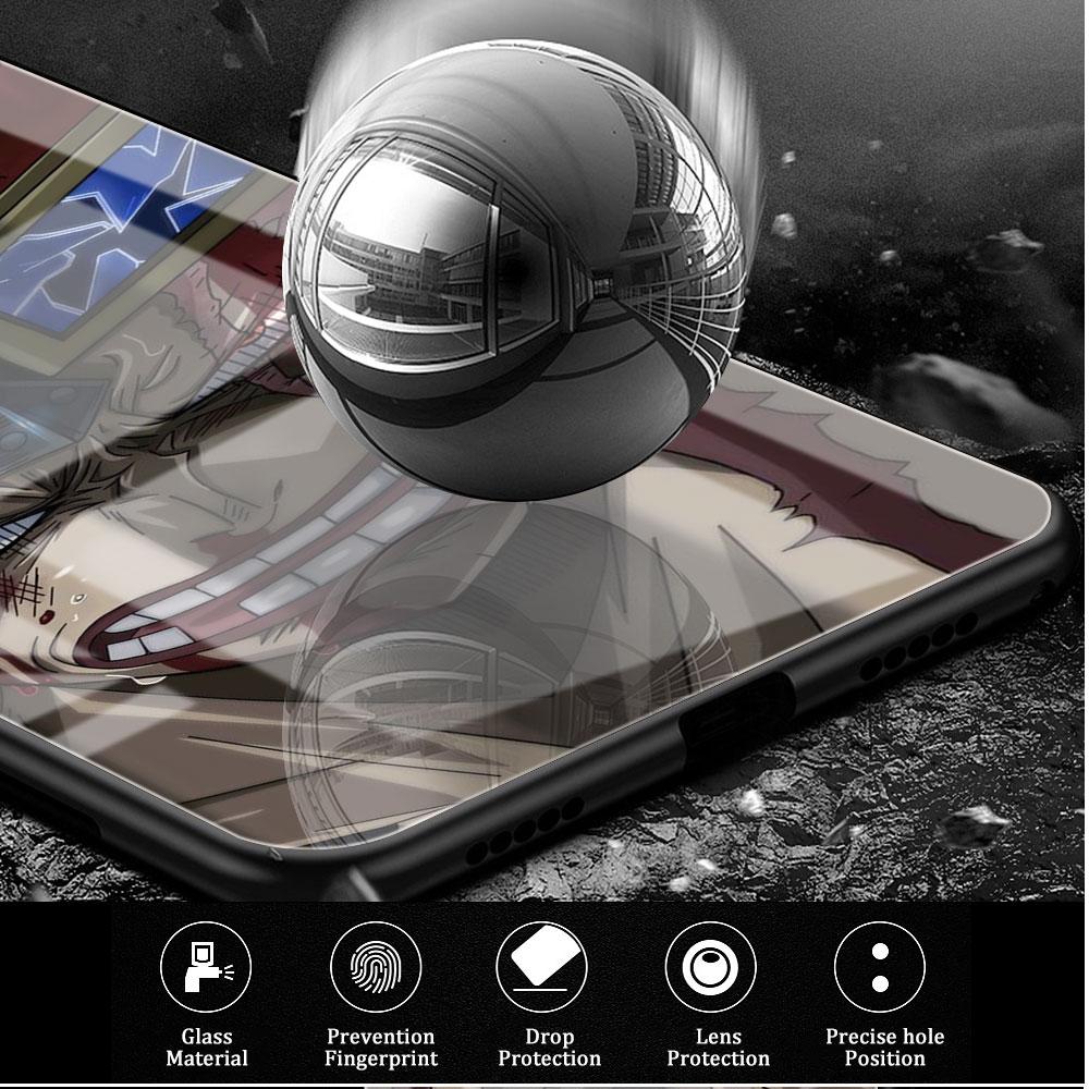 Цельный стеклянный чехол с аниме для Samsung Galaxy A52 A71 A50 A51 A70 A21s A31 A72 A10 A12 A30 A22 5G, чехол для телефона