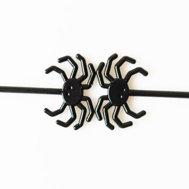 10 шт. Хэллоуин Пластиковые Фрукты Зубочистки Торт Вилка Паук Тыква Призрак Фруктовая Вилка Праздничные Принадлежности Для Вечеринок