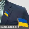 Великобритания Украина Металлическая Брошь Флаг Голубь Мира Двойной Флаг Значок Патриот Spot Badge