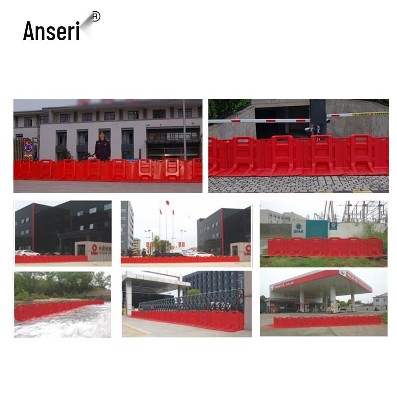 Portable L-Shaped Flood Barrier