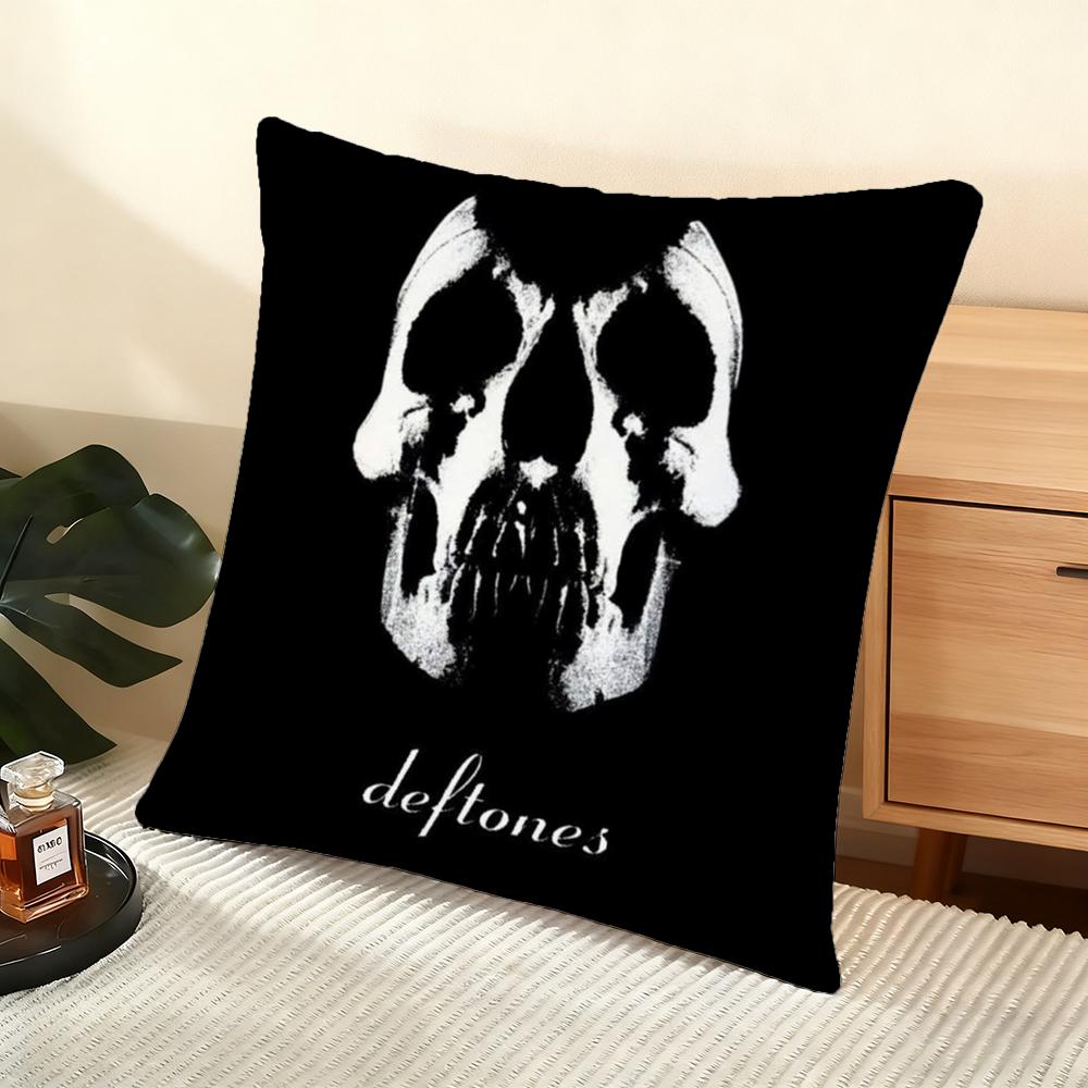 Чехол для подушки Deftones (D) Мягкий коротковорсовый чехол для подушки Гладкая уютная текстура Эстетичный чехол для подушки Декор для дома