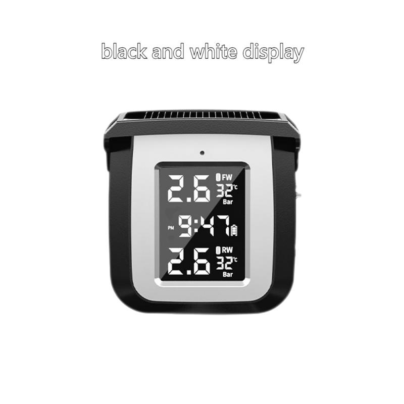 Wireless Solar Tire Pressure Monitoring System for Motorcycle – Waterproof TPMS Detector