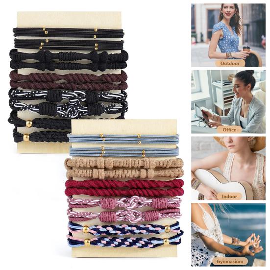 20 шт., резинки для волос, милые веревки для волос в винтажном стиле, браслеты для вьющихся волос, толстые, без повреждений, женские аксессуары