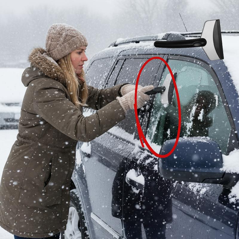 Автомобильная снегоуборочная лопата Зимний скребок для очистки льда с лобового стекла Нержавеющая сталь Автомобильные аксессуары для удаления снега с лобового стекла