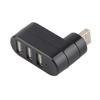 Мини-разветвитель USB, портативная док-станция USB 2.0, 3-портовый разветвитель, расширительный концентратор с поворотом на 180 градусов