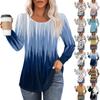 Рубашки с длинным рукавом для женщин, топы, нарядные повседневные блузки, плиссированные топы-туники с круглым вырезом