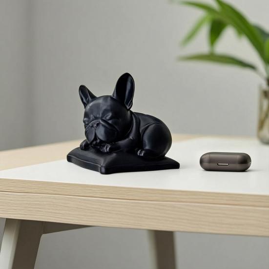 3D-печатная фигурка бульдога, милая статуэтка спящей собаки, коллекционные фигурки животных для автомобиля, декор для офисного стола