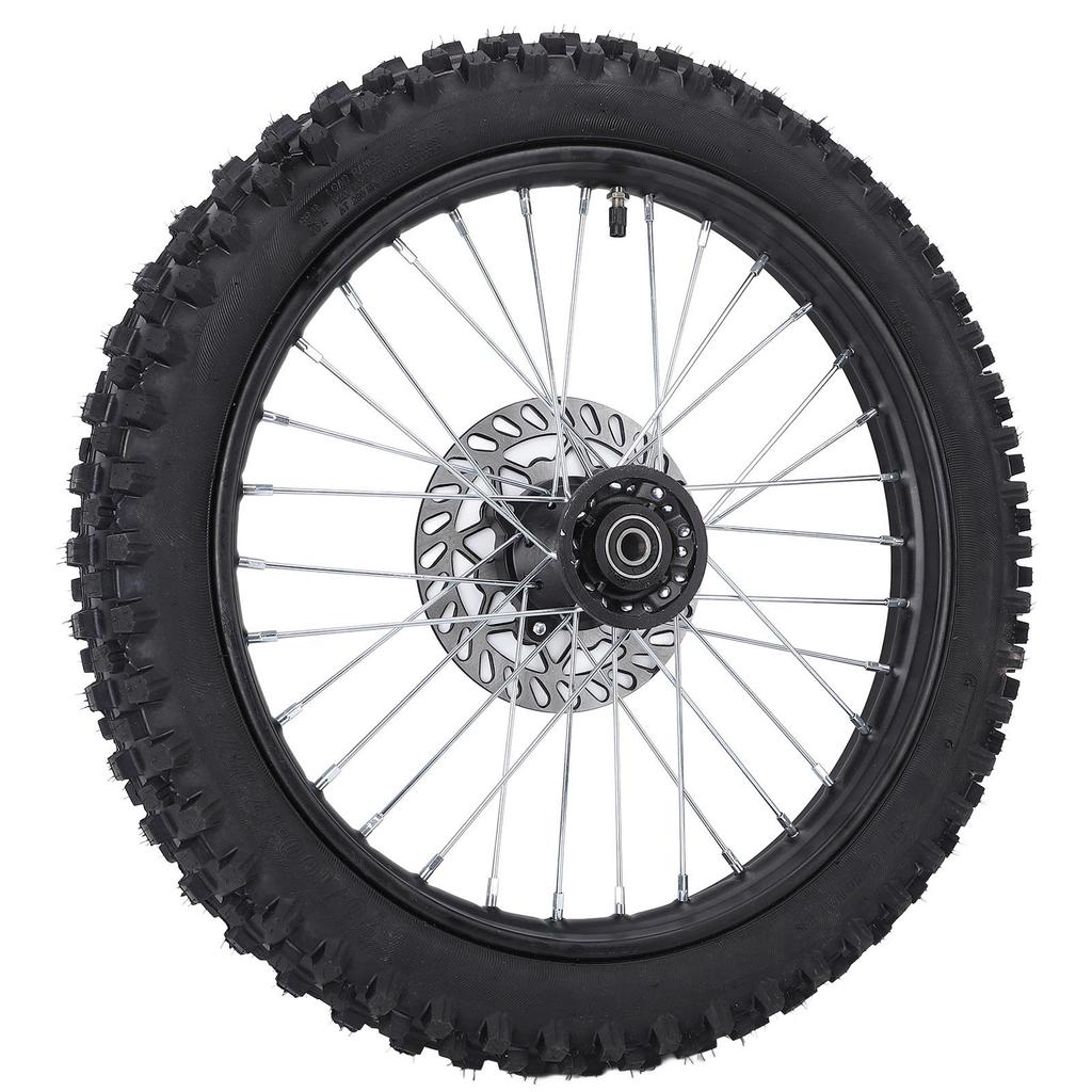 17-дюймовое переднее колесо в сборе 70 100 17 2.75 17 Шина Камера 15-мм обод Ось с тормозным диском для питбайка