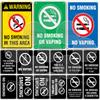 No Smoking Metal Sign Smoke Free Prohibition Warning Sign No Vaping Smokefree Plaque