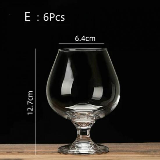 Cognac Brandy GlassTransparent High Capacity Goblet Red Wine Glass Scented Cup Suit Whisky Vodka Bar Restaurant Drinking Vessel
