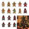 16Pcs/set Kid Gift Gingerbread Man Ornament PVC Xmas Tree Decoration Christmas Tree Pendant