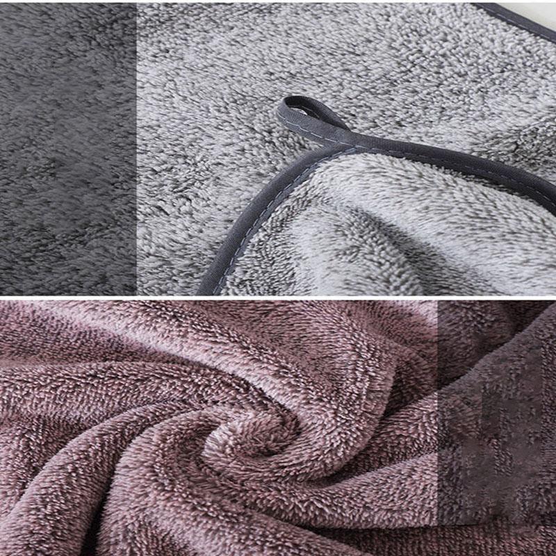 Банное полотенце, антибактериальное, домашнее, мягкое, впитывающее, быстросохнущее, утолщающее, для взрослых, набор мягких банных полотенец из микрофибры