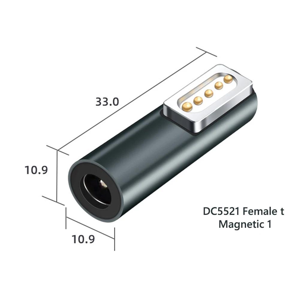 Адаптер-коннектор Type-C Female на Магнитный USB PD Быстрая Зарядка, Female на Magsafe 3 2 1 для Зарядки Macbook Air/Pro
