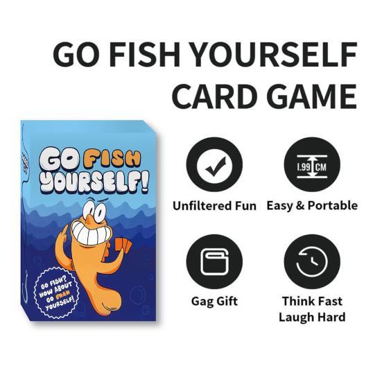 1 Set Go Fish Card Game Hilarious Adult Party Game Portable
