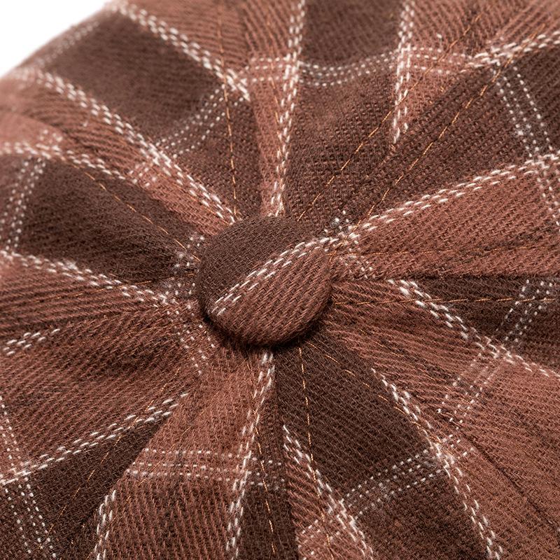 Кепка Forward в цветную клетку женская осенне-зимняя кепка Newsboy для мужчин восьмиугольная кепка