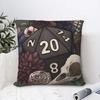 Некромант D20 Настольная ролевая игра Игровые кубики Наволочка для подушки Готический Подушка для дома Дивана Стула Декоративная Подушка для обнимания
