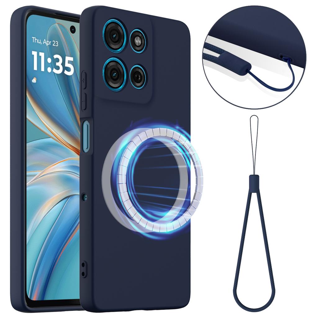 For Motorola Moto G100 Pro 5G Case Compatible with MagSafe Anti-Drop Liquid Silicone Phone Cover