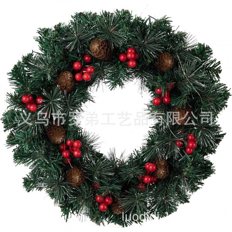 Christmas Wreath Door Hanging Decor Home Mall Window Party Festive Simulation Ornament