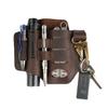 VIPERADE PJ16 Leather Belt Knife Tool Leather Knife Leather Leatherman Flashlight Holster with EDC Pocket Organizer Sheath, Sheath, Men's Sheath,