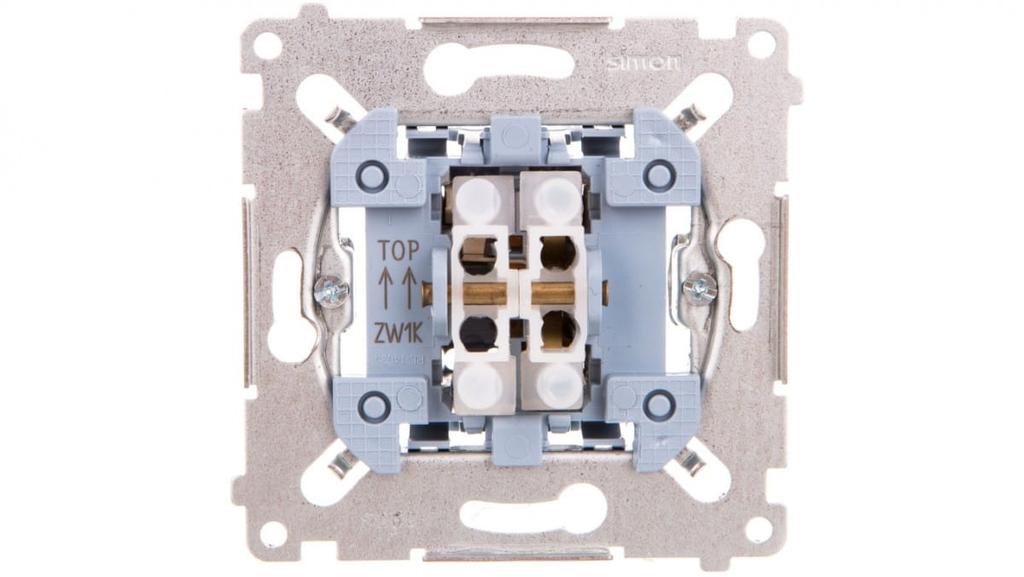Simon 54 Three-position Shutter Switch 1-0-2 Mechanism 250A 250V, Quick Connectors, 1Km