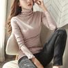 Women Turtleneck Bottoming Blouse Shirt Long Sleeve Korean Female Warm Slim Thin T-Shirt Tops Spring Autumn