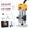 Compact Router 800W Wood Milling Trimming Engraving Slotting Machine 30000 RPM Variable Speed with