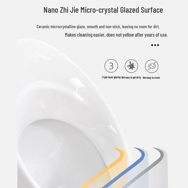 Men's Wall-Mounted Waterless Ceramic Urinal for Home